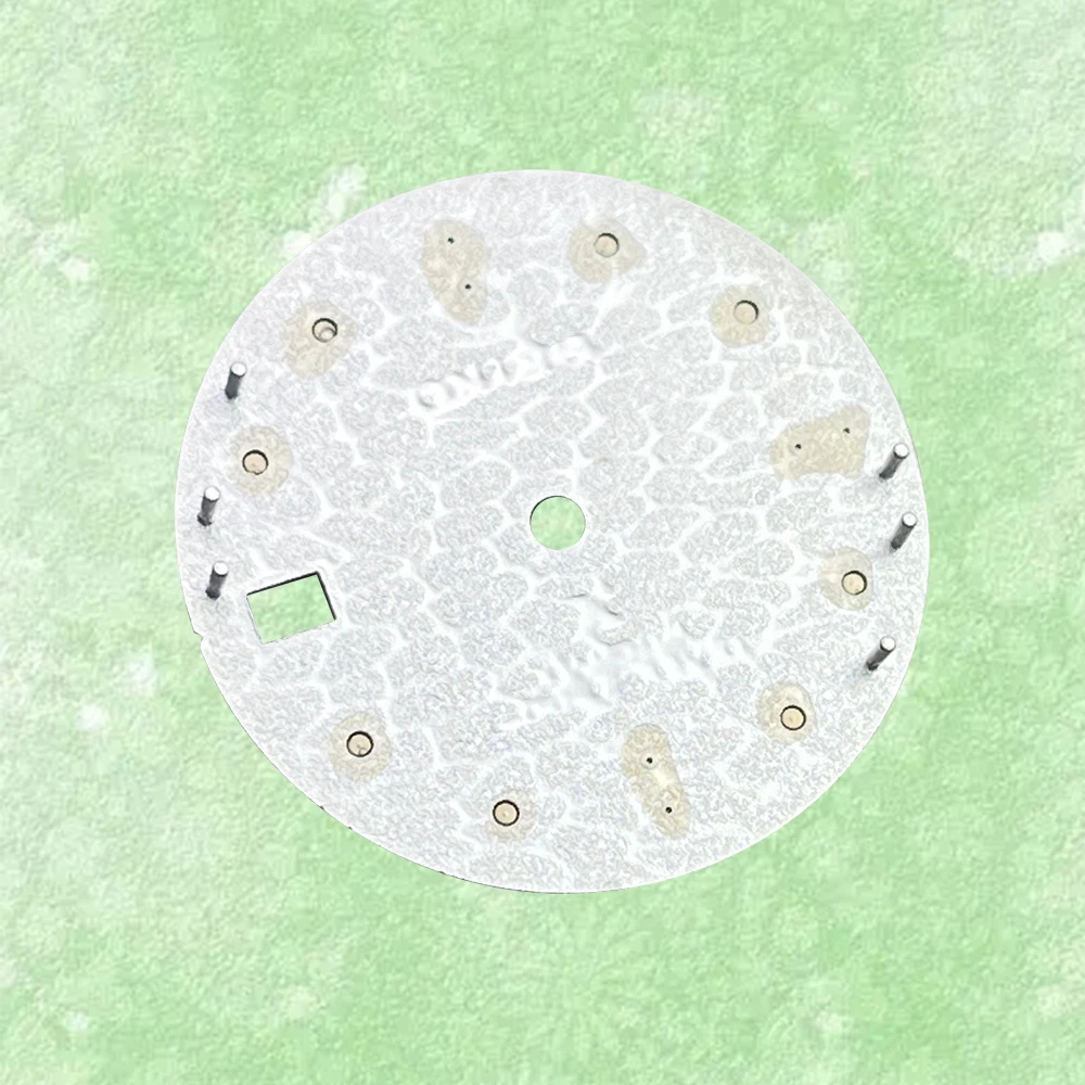 Quadrante da 28,5 mm adatto per orologio luminoso verde con movimento automatico NH35/NH36 con logo S