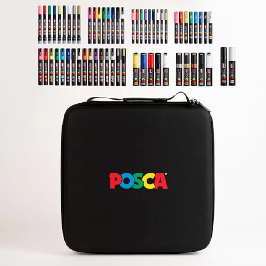 

Эксклюзивный набор акриловых маркеров (62 шт.) с кейсом для взрослых, отлично подходит для раскрашивания, декораций, холста, стекла или дерева.