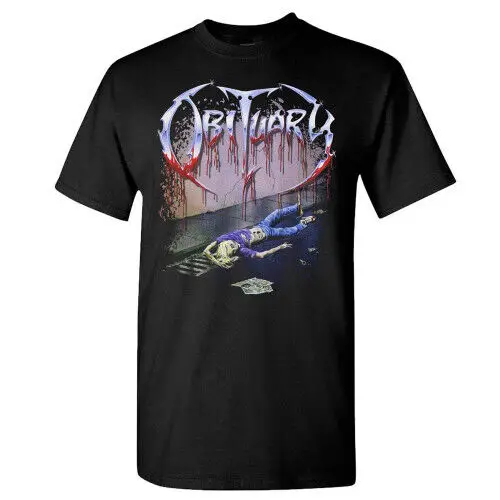 Obituary Slowly We Rot Adult T-Shirt