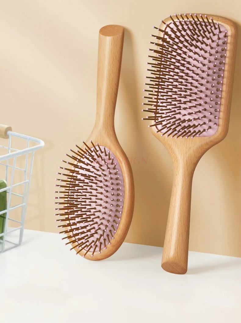 

Air-cushion wooden comb ladies special long hair anti-massage comb air static fluffy electric hair wooden large board airbag