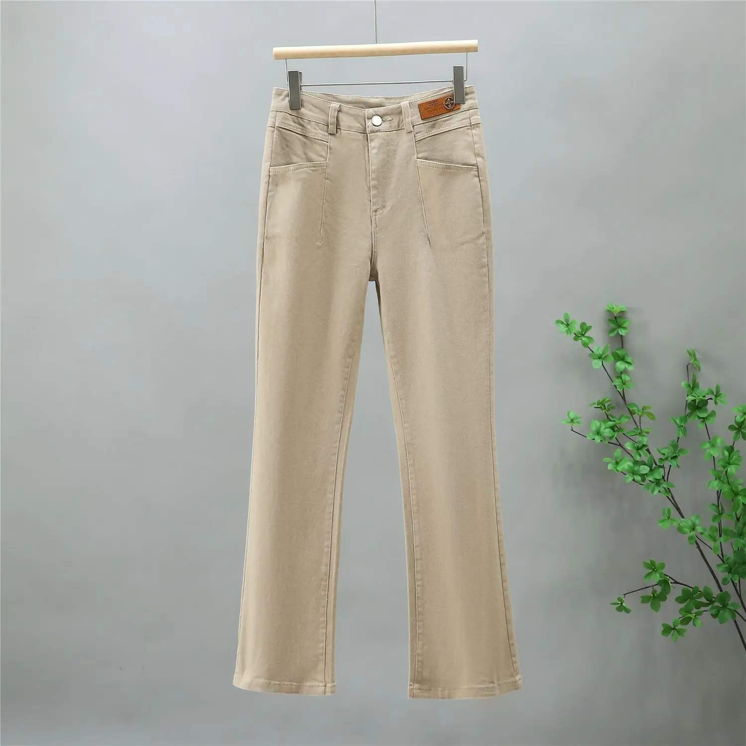 2027Spring Autumn New High-waisted Cowboy Nine Pants Women High-Quality Casual Jeans Feminine Temperament Fashion Denim Trousers