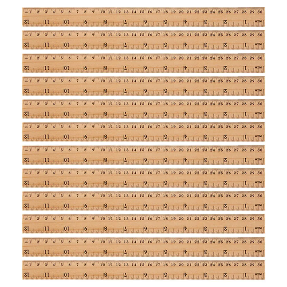 

30 Pcs Desk Study Large Home Marking Measuring Ruler Double Scale Straight Classroom Rulers Drawing