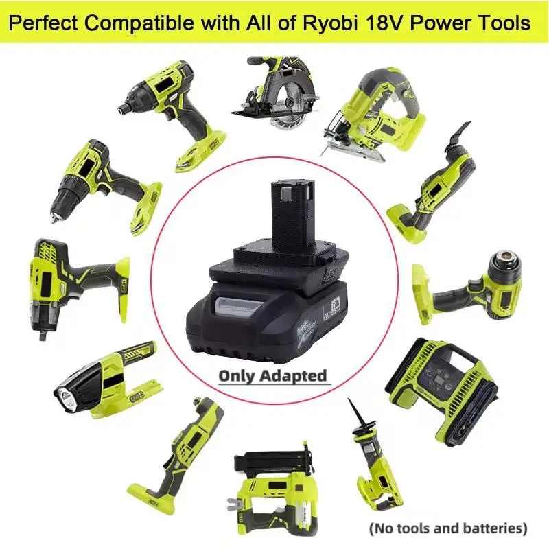 Battery Adapter for Aldi Ferrex Active Energy To Ryobi / Parkside / Makita / Bosch 18V -20V Power Tools (Converter Only)