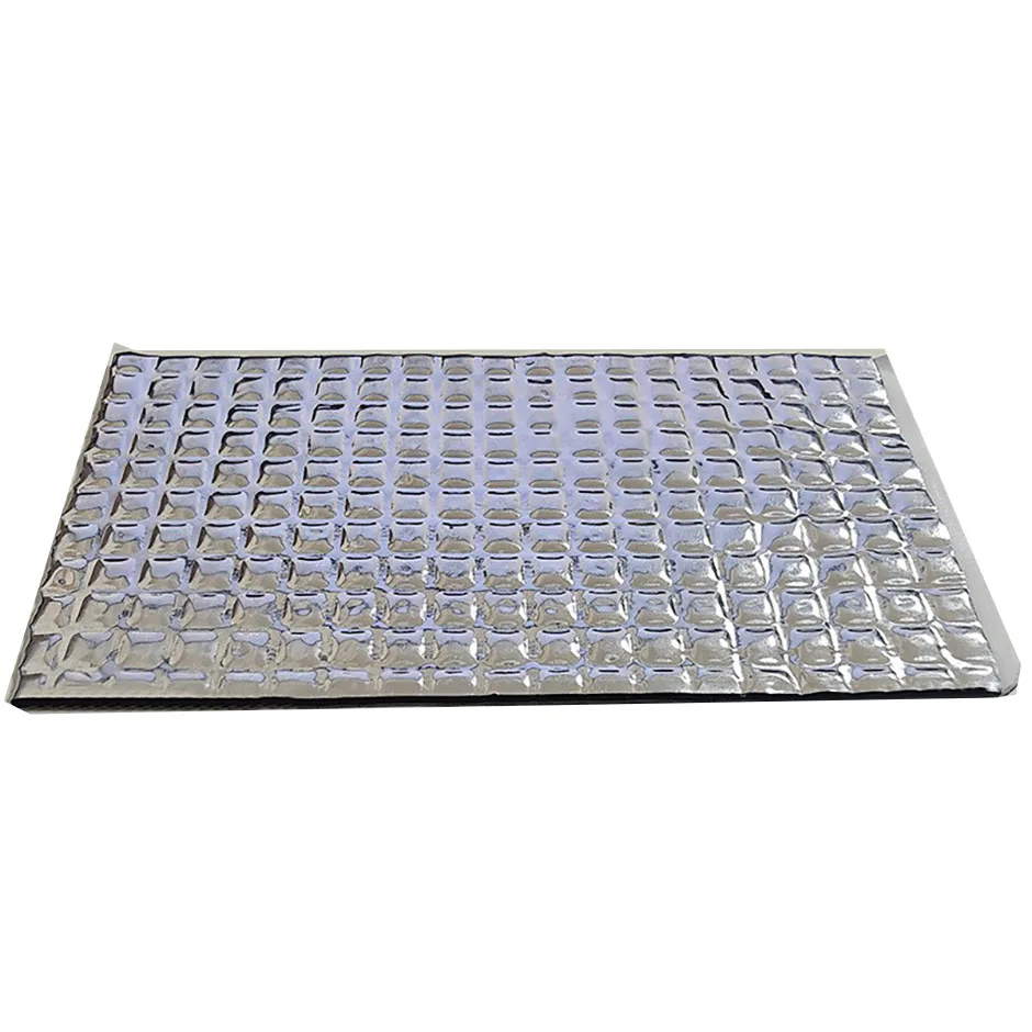 Car Damping Mat Butyl Rubber Self-adhesive Soundproof & Thermal Insulation Cotton Shock-absorbing Noise Reduction Black/Silver
