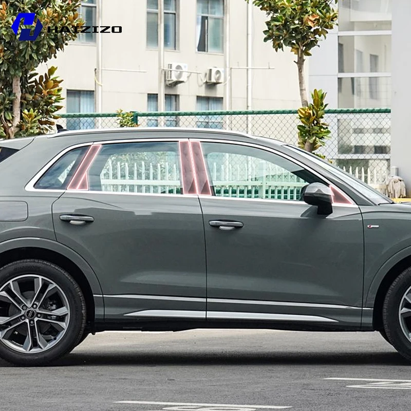 

Для Audi Q3/Sportback 2020-2025 Автомобильный внешний вид B C оконная стойка устойчивая к царапинам прозрачная защитная пленка ТПУ ремонт царапин