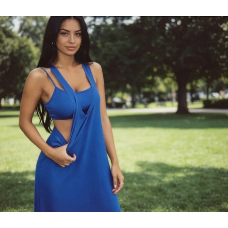 

2026 New Women‘s Two Piece Dress Set Casual Elegant Tank Top & High Waist Skirt Breathable & Lightweight Perfect for Summer