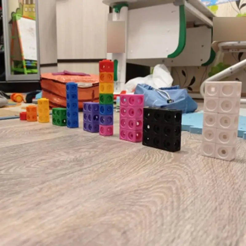 Numberblocks with Stickers Linking Math Cubes Number Blocks