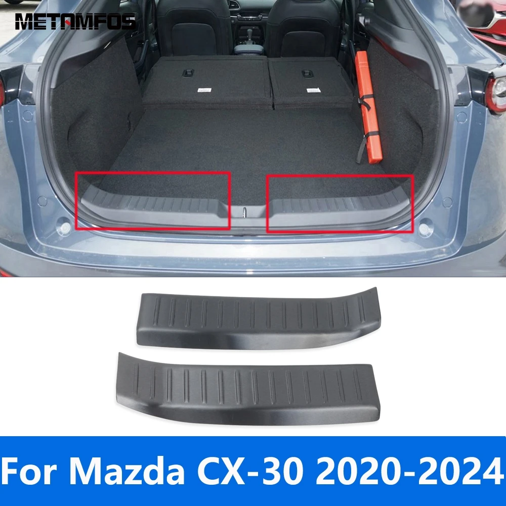 Accessories For Mazda CX-30 CX30 2020 2021 2022 2023 2024 Interior Rear Trunk Bumper Foot Plate Tailgate Door Sill Scuff Guard