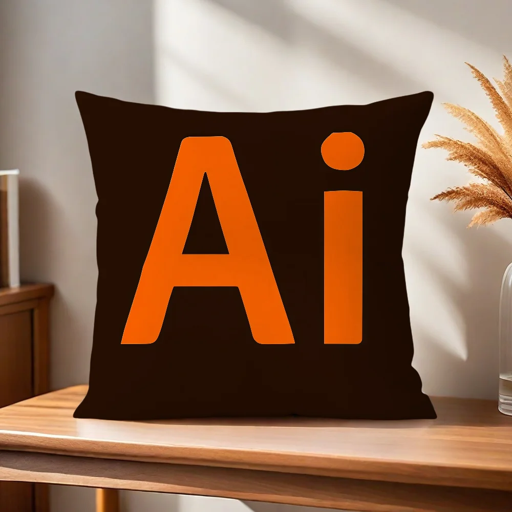 Adobe Illustrator Ai Logo Kissenbezug Kissenhülle für Zuhause, Sofa, Wohnzimmer, Büro, Café, Auto – Detail 5