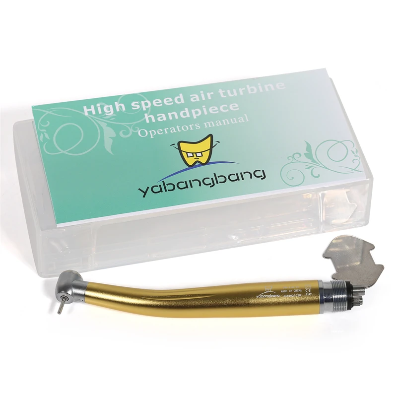 Dental High Speed 2/4Hole Clean Standard/Big Head Handpiece Push Button Air Turbine NSK Style Fit ISO Burs 1.6mm