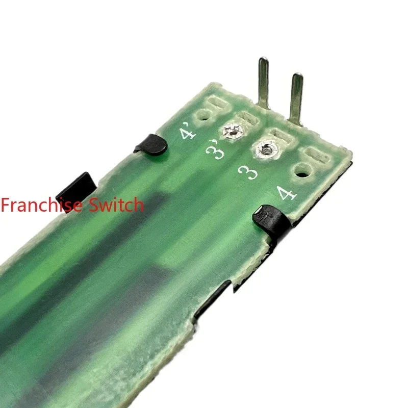 5 個 73 ミリメートルレールダブルストレートスリップポテンショメータ S7 ミキサー B50K アウターフットシャフト長さ 15 ミリメートル