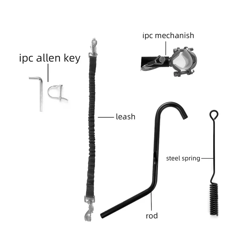 ABUI-Dog Bicycle Leash Heavy Duty Hands Free Attachment For Riding Cycling For Dog Bike Leash For Exercise JJ392