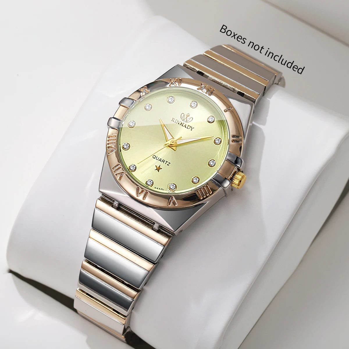 Luxury Rhinestone Women Watches Elegant Stainless Steel Strap Ladies Quartz Wristwatches Reloj Mujer Girls Clock (Without Box)