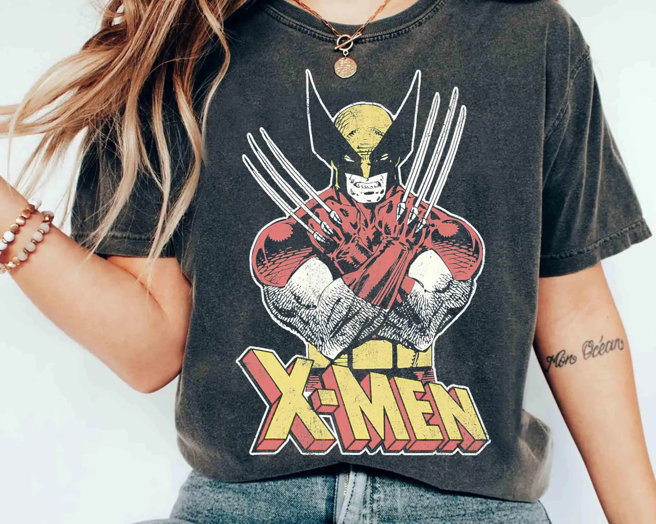 

Marvel X-Men Wolverine Classic Comic Vintage Graphic Shirt MCU Fans Marvel Studios Unisex Family Birthday Holiday Gift Tee