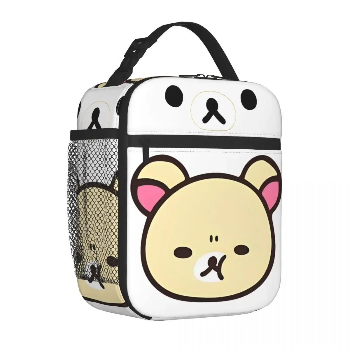 

Rilakkuma Insulated Lunch Bags Portable Kawaii Bears Cute Lunch Container Cooler Bag Tote Lunch Box College Travel Men Women