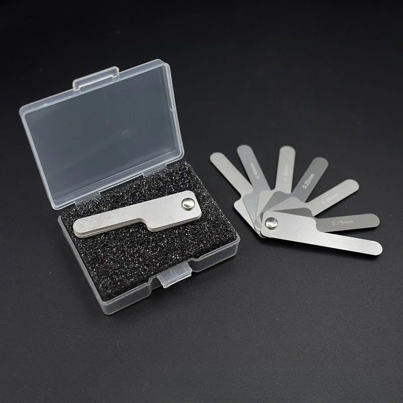 1sets Oral Interproximal Reduction Gauge Ruler Tooth Gap Measure Reciprocating IPR System Stainless Steel Orthodontic Instrument