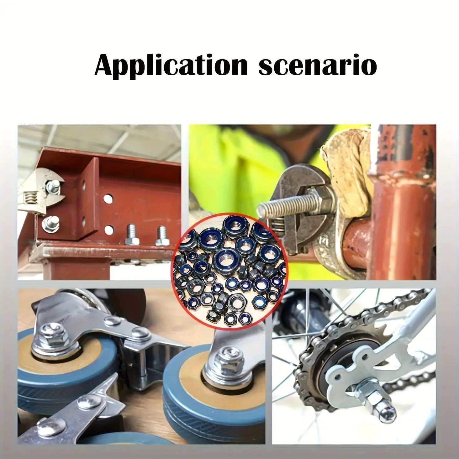 100 pieces/bag of black washers suitable for A-R series, size indicated in the diagram