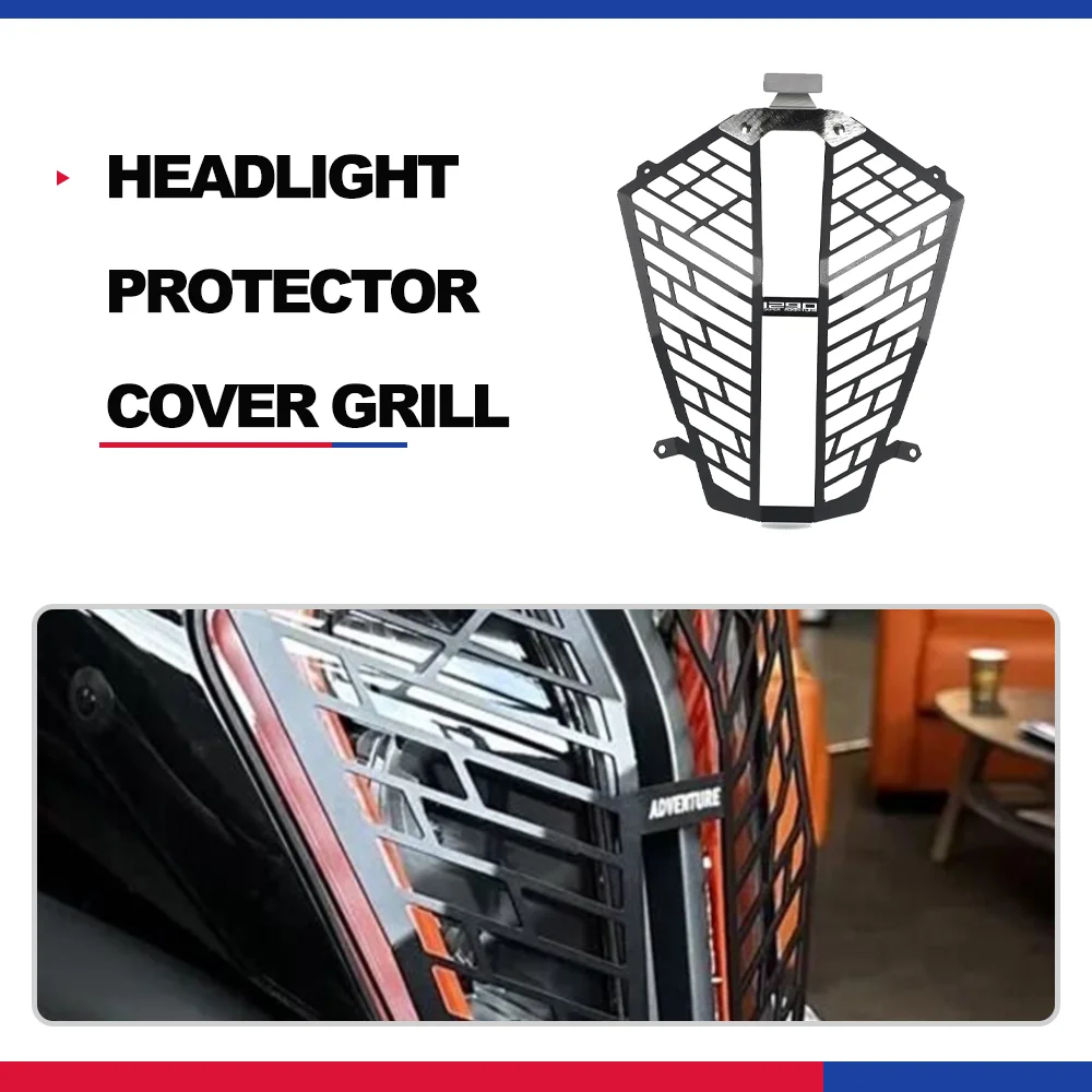 

New For 1290 Super Adventure ADV S R 2017-2021 Headlight Protector Grille Guard Cover Protection Grill Motorcycle Accessories