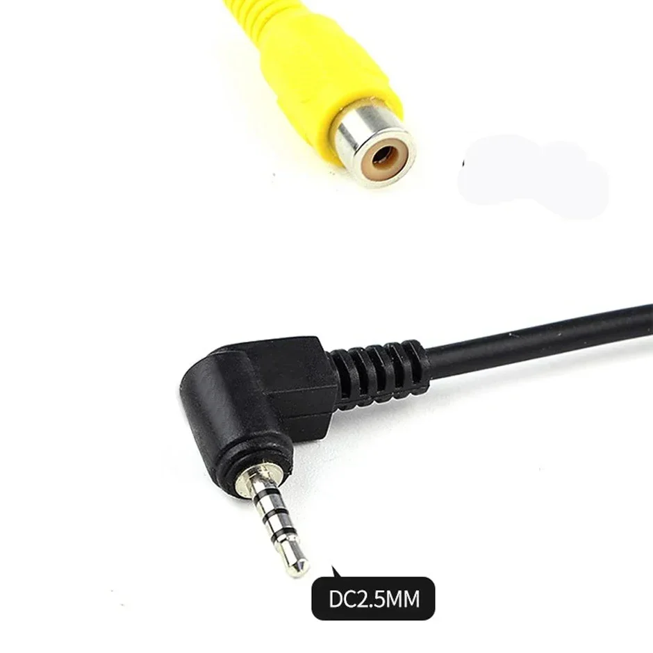QXNY  AV In Video Cable Adapter 2.5mm AV Jack Male Plug To RCA Female Adapter Cable for GPS and Rear Camera Converter Cable