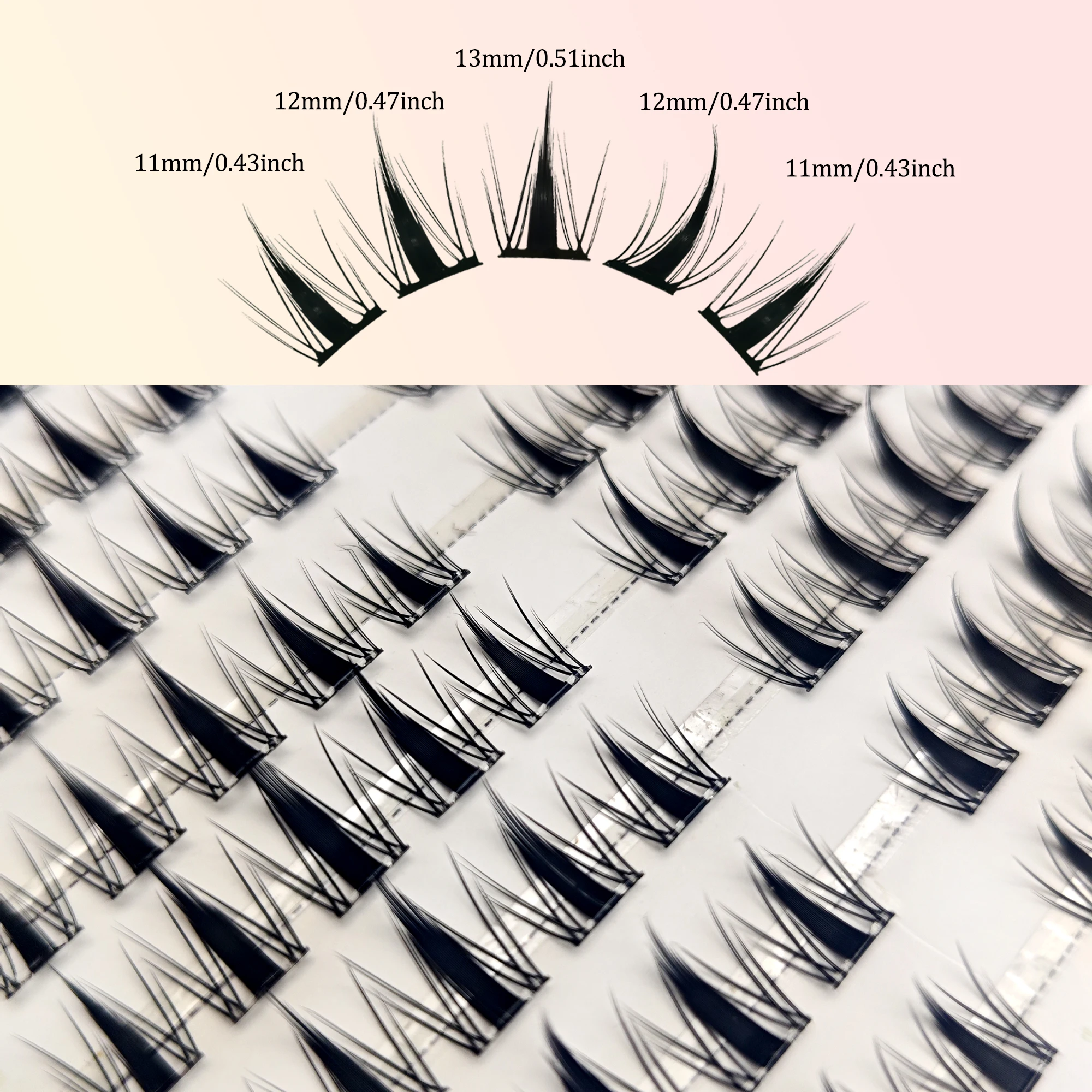 ขนตาปลอมไร้กาว 10 แถว - 100 กลุ่ม - ดัดผมตามธรรมชาติ กันน้ํา และกันเหงื่อ ใช้งานง่าย