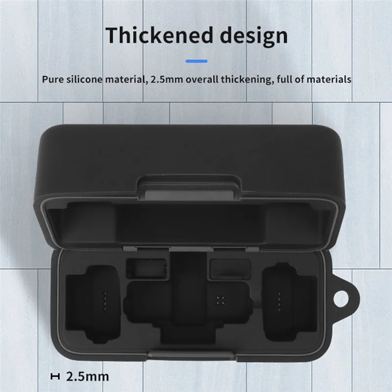 ABMF-حافظة ميكروفون لاسلكية من السيليكون لـ DJI MIC MINI لـ DJI Mic MINI