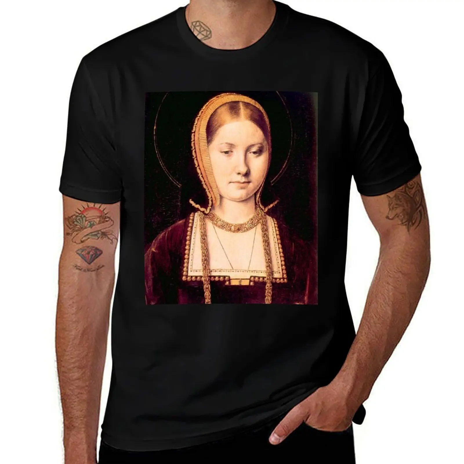 

for cotton tshirt of man man Catherine T-Shirt t graphic portrait shirts shirts for man Aragon t