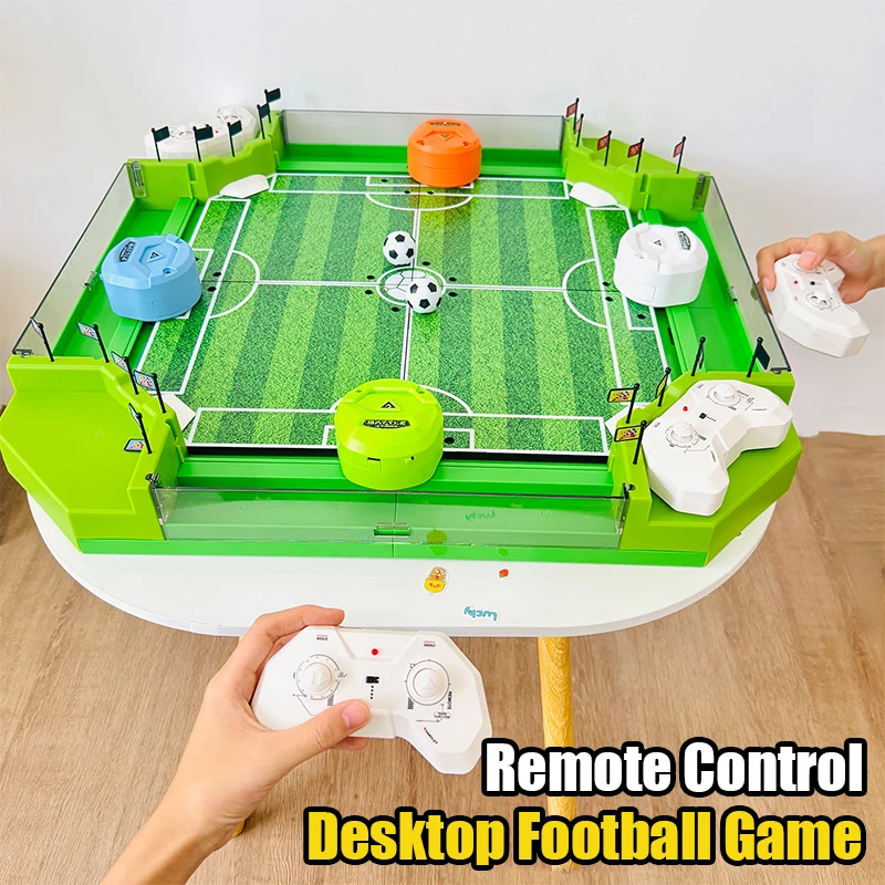 Soccer Tabletop Four-Player Interactive Game Mini Soccer Desktop Competition Sports Games Remote Control Football Assembly Toy