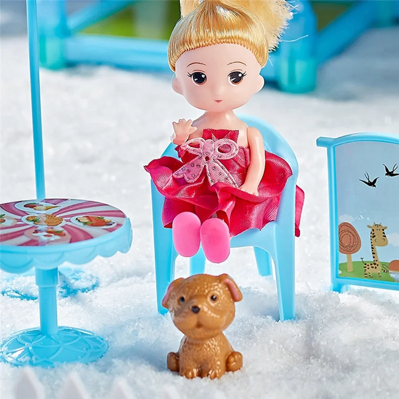 A63T-Play House maison pour enfants Villa maison fille princesse boîte-cadeau château bricolage jeu cadeau