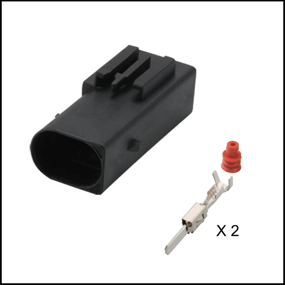 100SET DJ7026C-3.5-21 car wire connector Harnes cable 2 pin automotive waterproof plug Include terminals seal