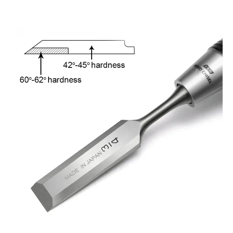 KAKURI ENP-6S Japanese 6Pcs Extended Wood Chisel Set With Storage Case Professional Carpentry Hand Tools