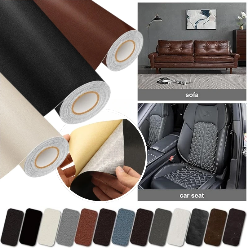 

50-300cm Self Adhesive Leather Repair Patch Tape DIY Sofa Seat Repair Sticker Waterproof Leather Sheets Patches for Car Interior