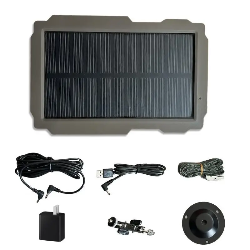 Jagdkamera-Solarpanel-Set, 3000 mAh, 6 V-12 V, wiederaufladbares Solarladegerät, geeignet für Jagdkameras. – Detail 2