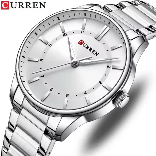 Imagen 2 del producto Reloj CURREN 8430 de cuarzo clásico a la moda para hombre, reloj luminoso resistente al agua de acero inoxidable para negocios y ocio, reloj para hombre