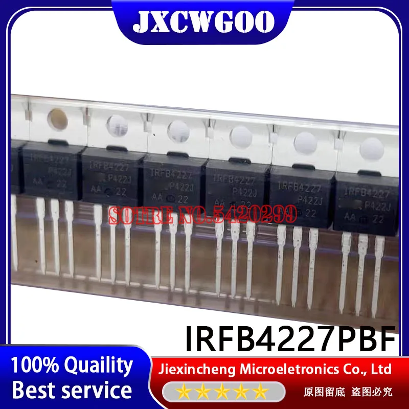 10 peças irfb4227pbf irfb4227 to220 200v 65a mosfet 100% novo original importado