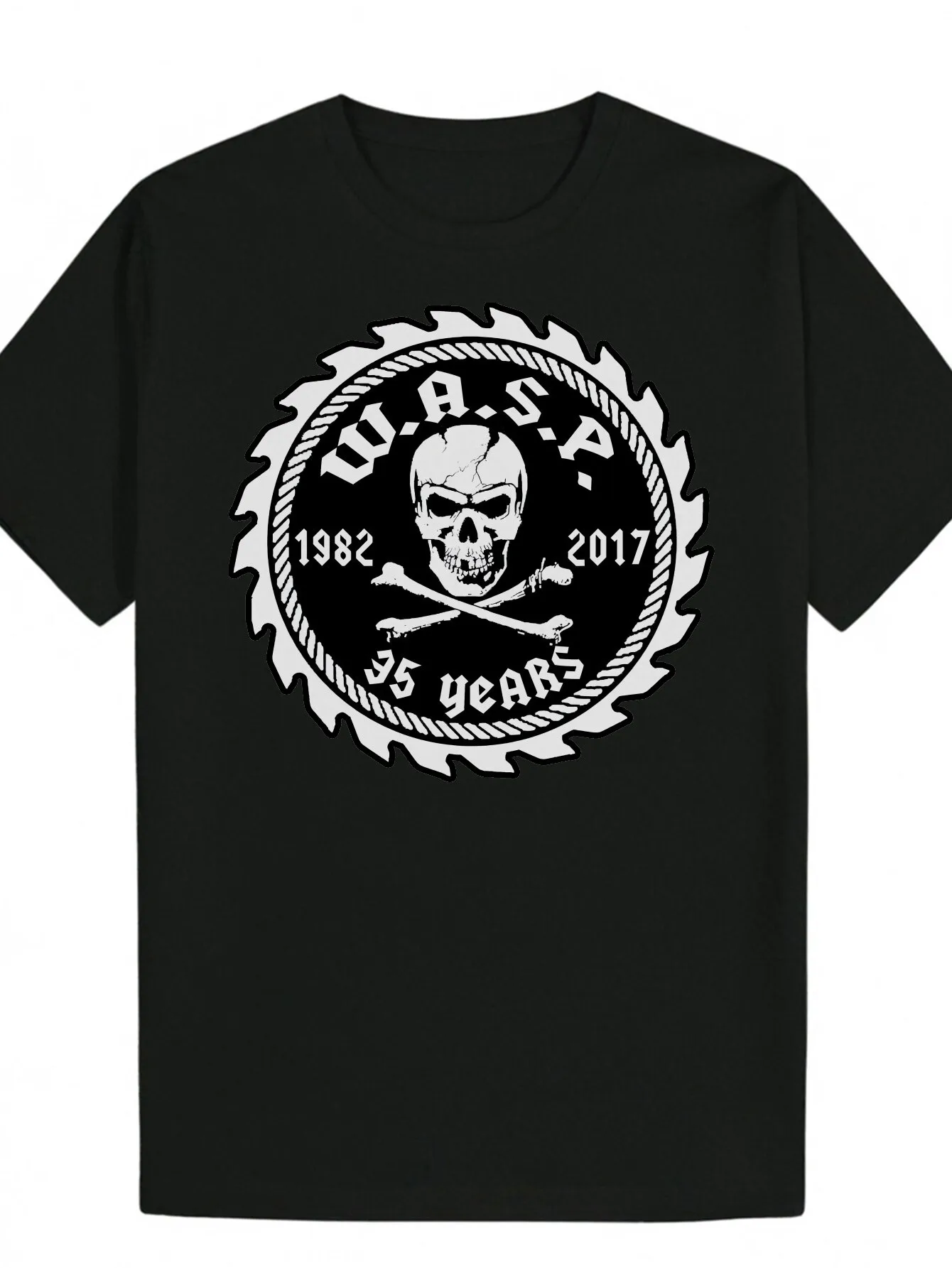 

Men'S Skull & Crossbones Black Casual T-Shirt