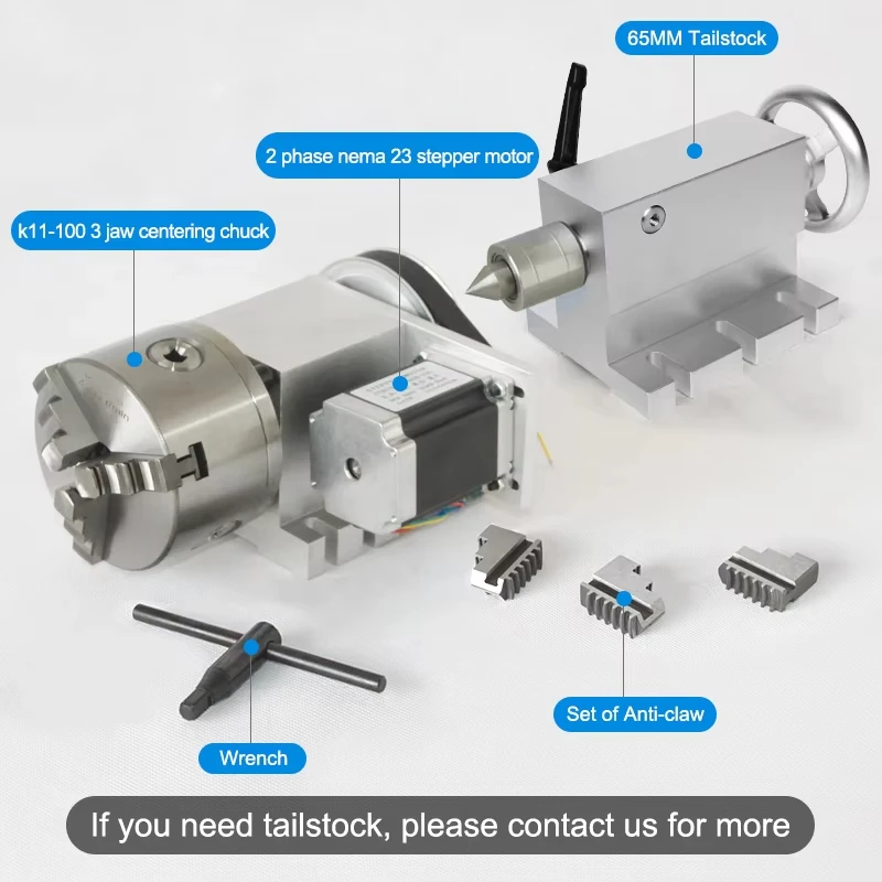 Buen precio eje hueco eje giratorio K5M-6-100A 100mm 3 portabrocas de mandíbula 4to eje cabezal divisorio giratorio para fresadora