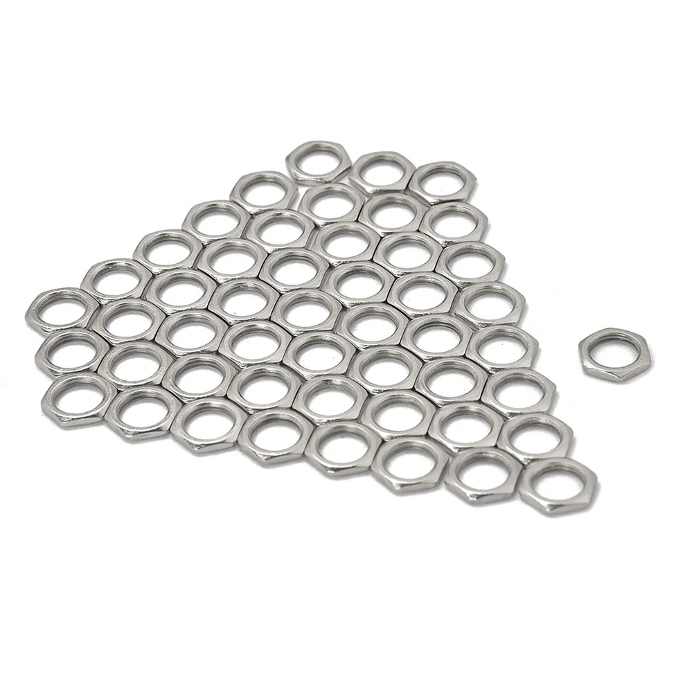 50 قطعة جاك الغيتار الجوز 8 مللي متر سبائك الزنك رقيقة استبدال ل القيثارات الباس أجزاء أداة المكسرات الزنك #3