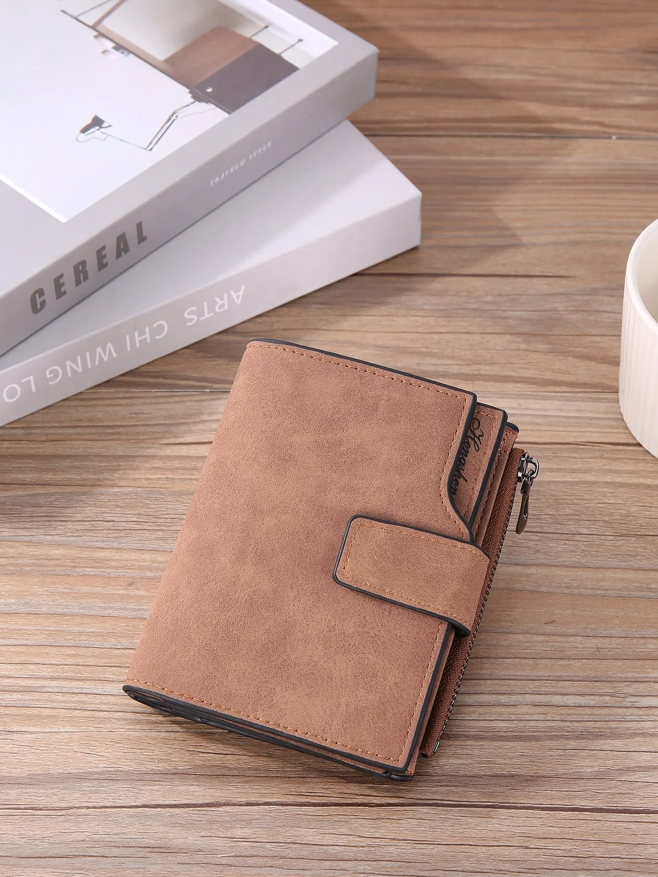 

Vintage Matte Clasp Closure Rose Red Wallet And Card Holder Women Hot Pink Business Casual For Women Wallet Purse Wallet Small Wallet