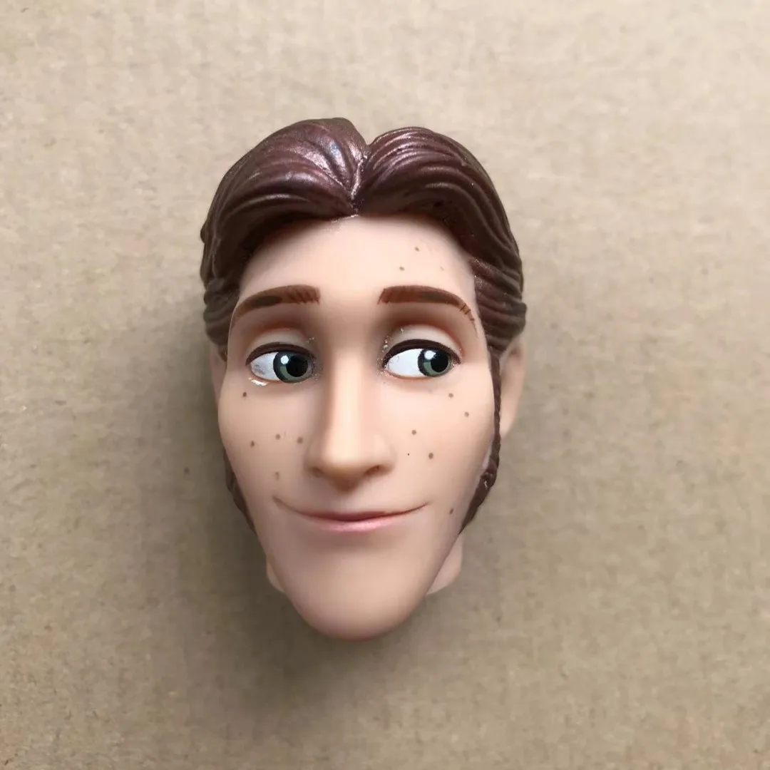 Cabeças de boneca príncipe branco marrom pele preta homens soldados peças de boneca 1/6 tamanho acessórios de boneca crianças coleção figura brinquedos