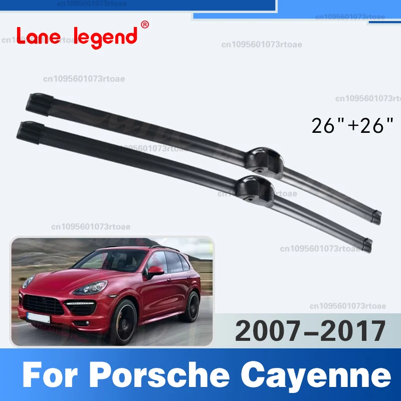 Scheibenwischer LHD Frontwischerblätter für Porsche Cayenne 2007 - 2017 Windschutzscheibe Fenster Regenbürste 26"+26" Autozubehör