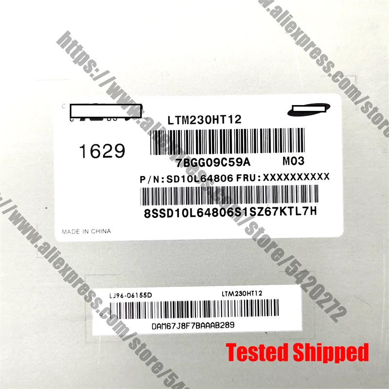 100% oryginalny testowany wyświetlacz LCD ekran LTM230HT11 LTM230HT05 LTM230HT09 LTM230HT08 LTM230HT12 LTM230HL08 23 Cal