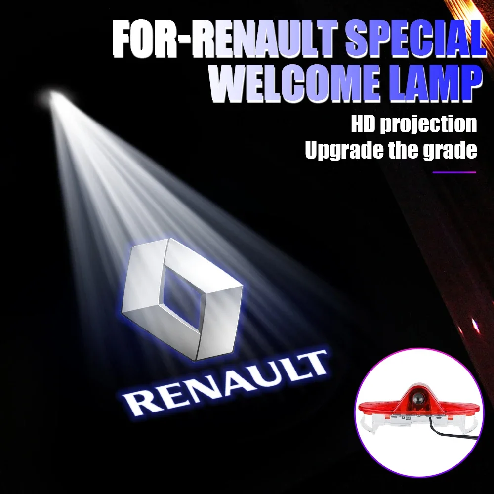 

Car Sticker 2pcs Car Logo Door Welcome Light For Renault Koleos CHN 2017 Magane Latitude 2011 Laguna 2009 2010 2011 2012 Talisma