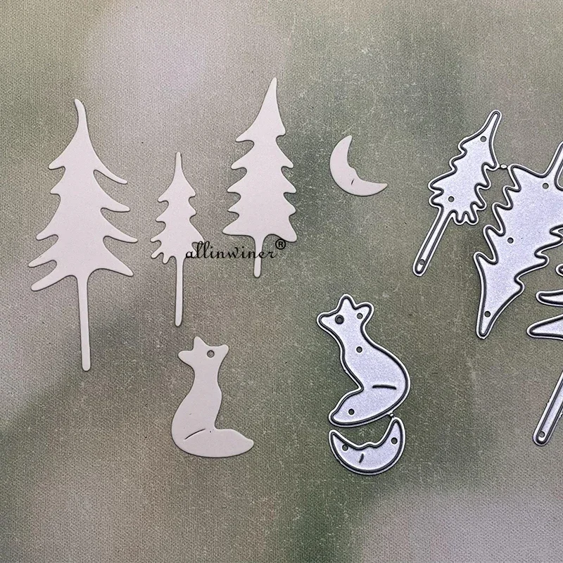 

Forest fox Metal Cutting Dies for DIY Scrapbooking Album Paper Cards Decorative Crafts Embossing Die Cuts
