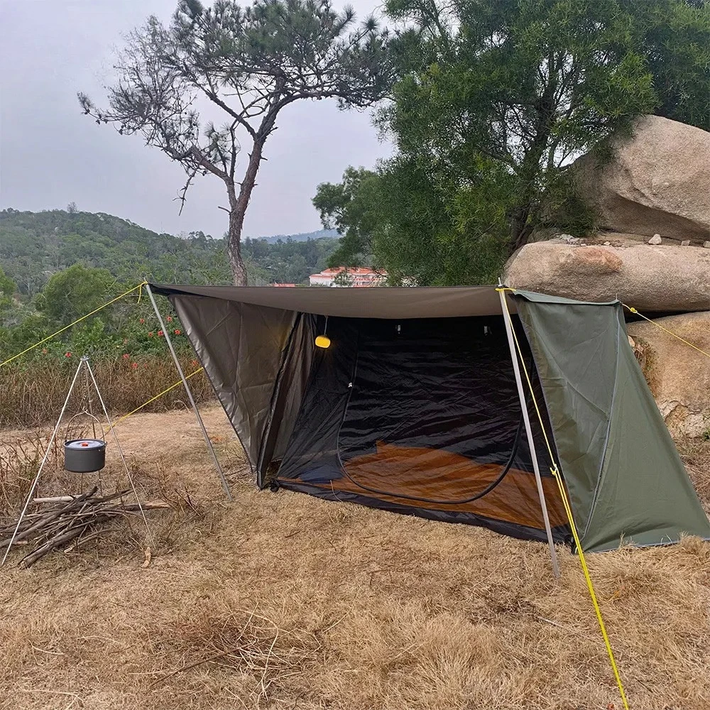 Baker Style Outdoor Camping Multifunction Bushcraft Shelter Woodland Tent Bushcraft Tent Backwoods Hot Tents for 2 Persons