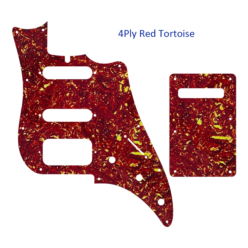 Pleroo Custom Guirar Parts - For US A Set 6 String James Tyler Guitar Pickguard And Back Plate,Multicolor Options