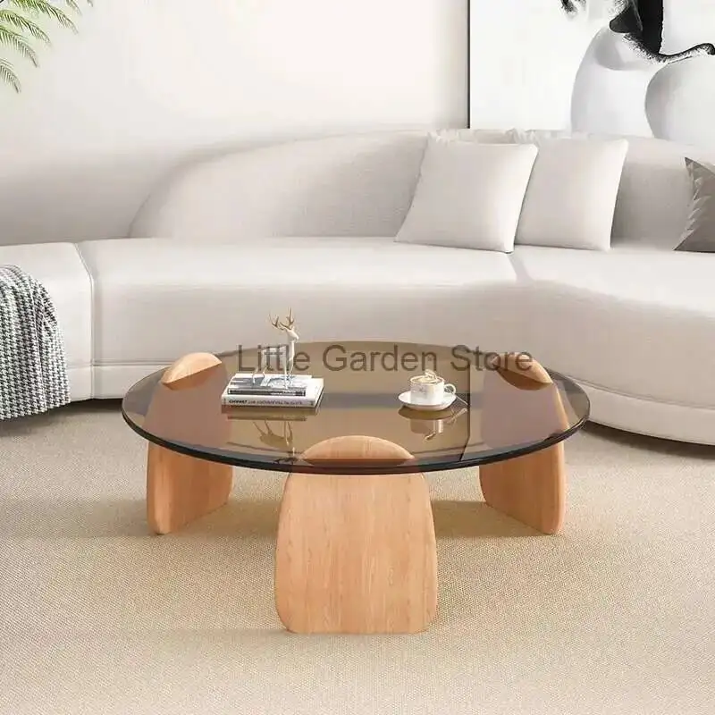 

Modern Minimalist Coffee Tables Tea Dining Luxury Round Coffee Tables Living Room Table Basses De Salon Home Furniture YY50CT