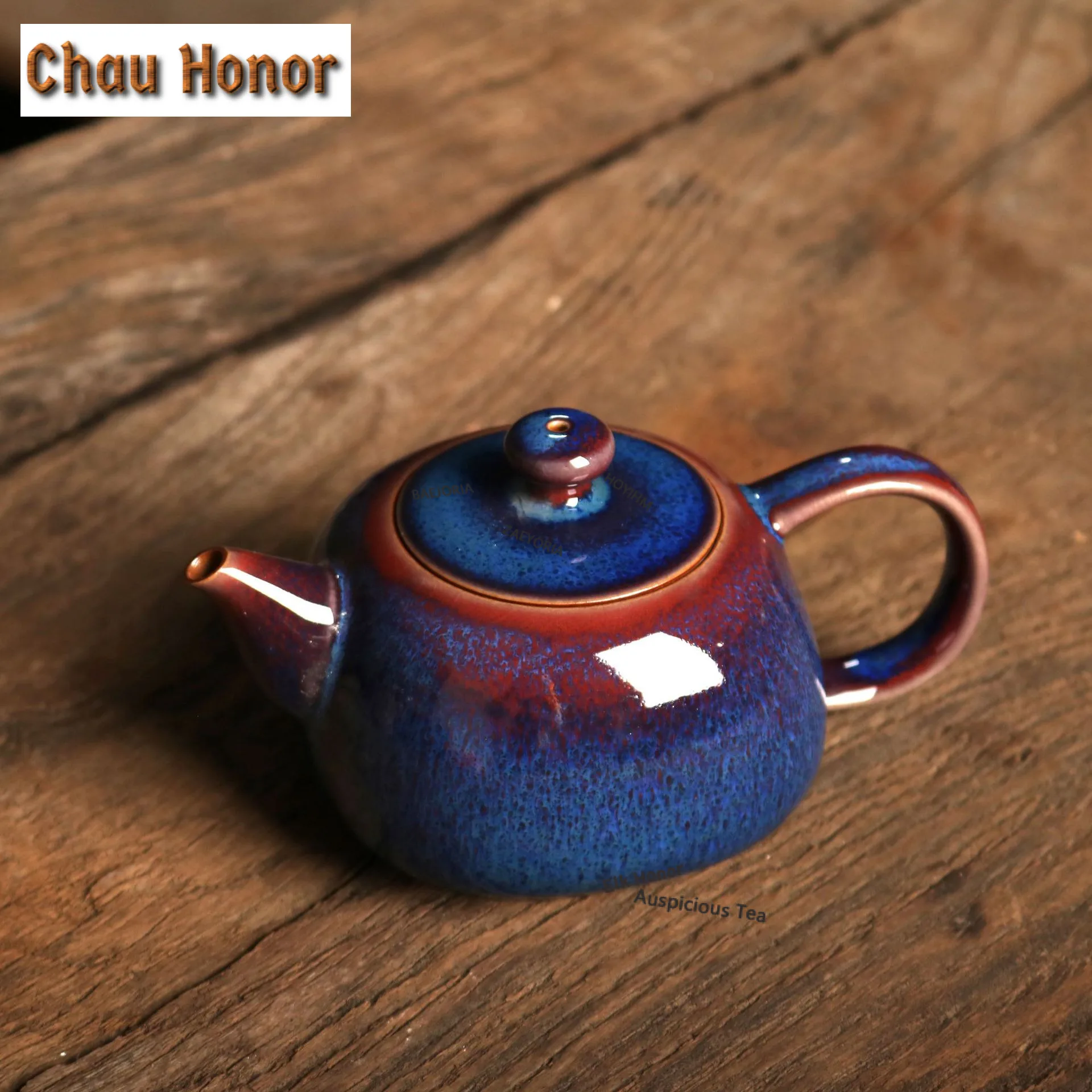 Handmade Kiln Chnage Jun Porcelain Tea Set Complete Set Ancient Tea Ceremony Set Teapot And Tea Cup Set Chinese Teaset Ornaments