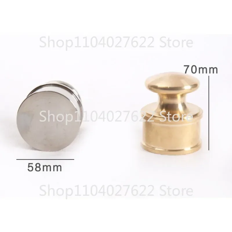 Murcia Town-Main en Cuir Pur Cuivre Acier Inoxydable, Laiton Massif, 1kg, Artisanat Rapide, Outil Carimplanté à la Peau, Pressage DIY, 1Pc