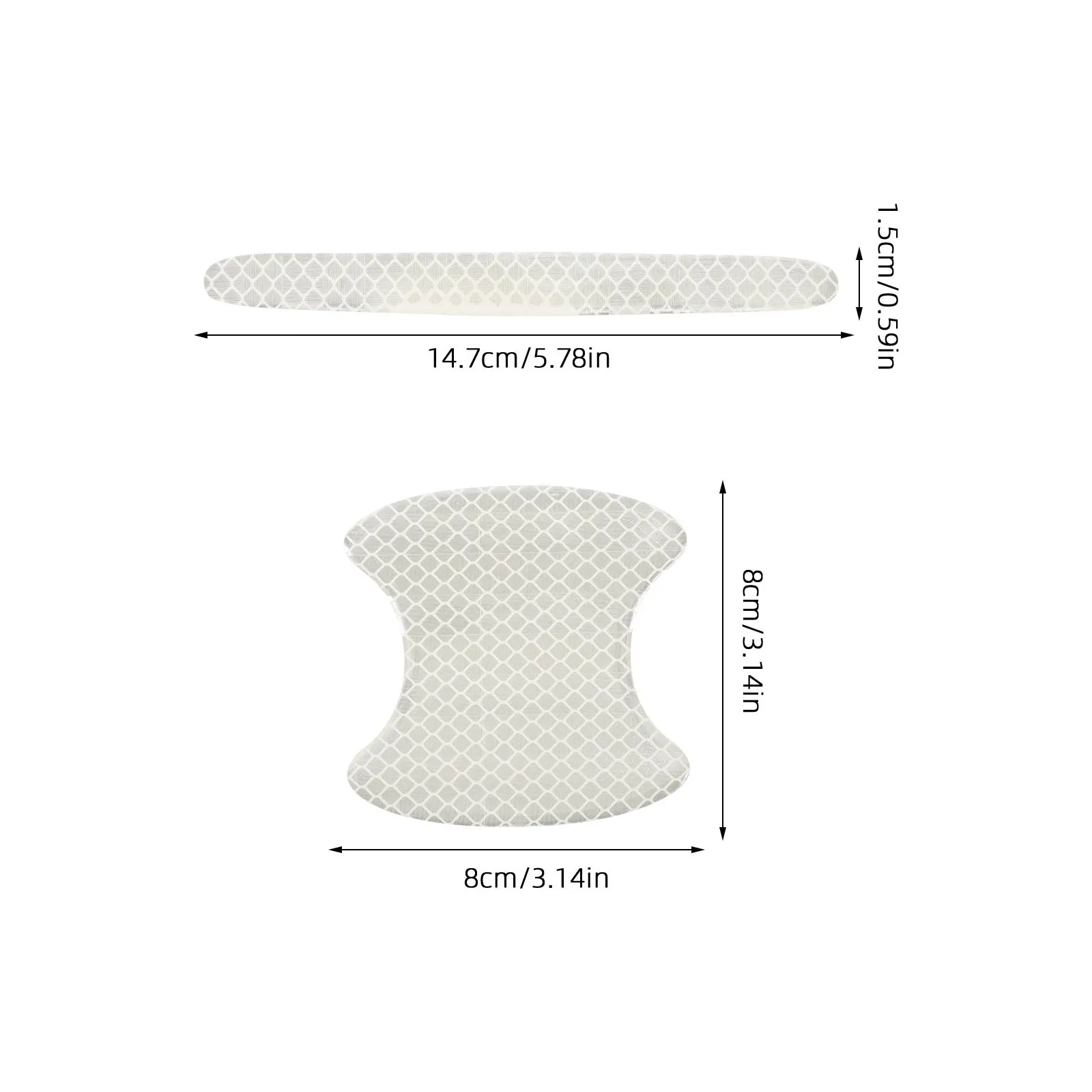 16pcs Car Door Anti-Collision Strip Door Handle Protector Sticker For Scratch Proof Uv Resistant Waterproof Auto Exterior