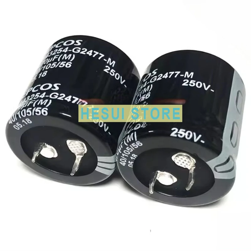 

Электролитический конденсатор 250В 470мкФ 30X30 B43254 105 градусов, может заменить 200В.